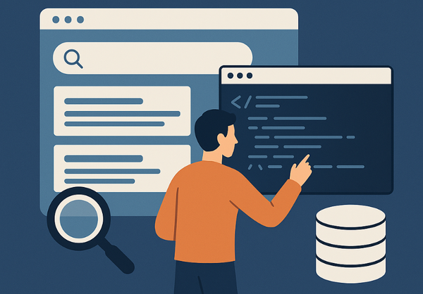 searching in a web application